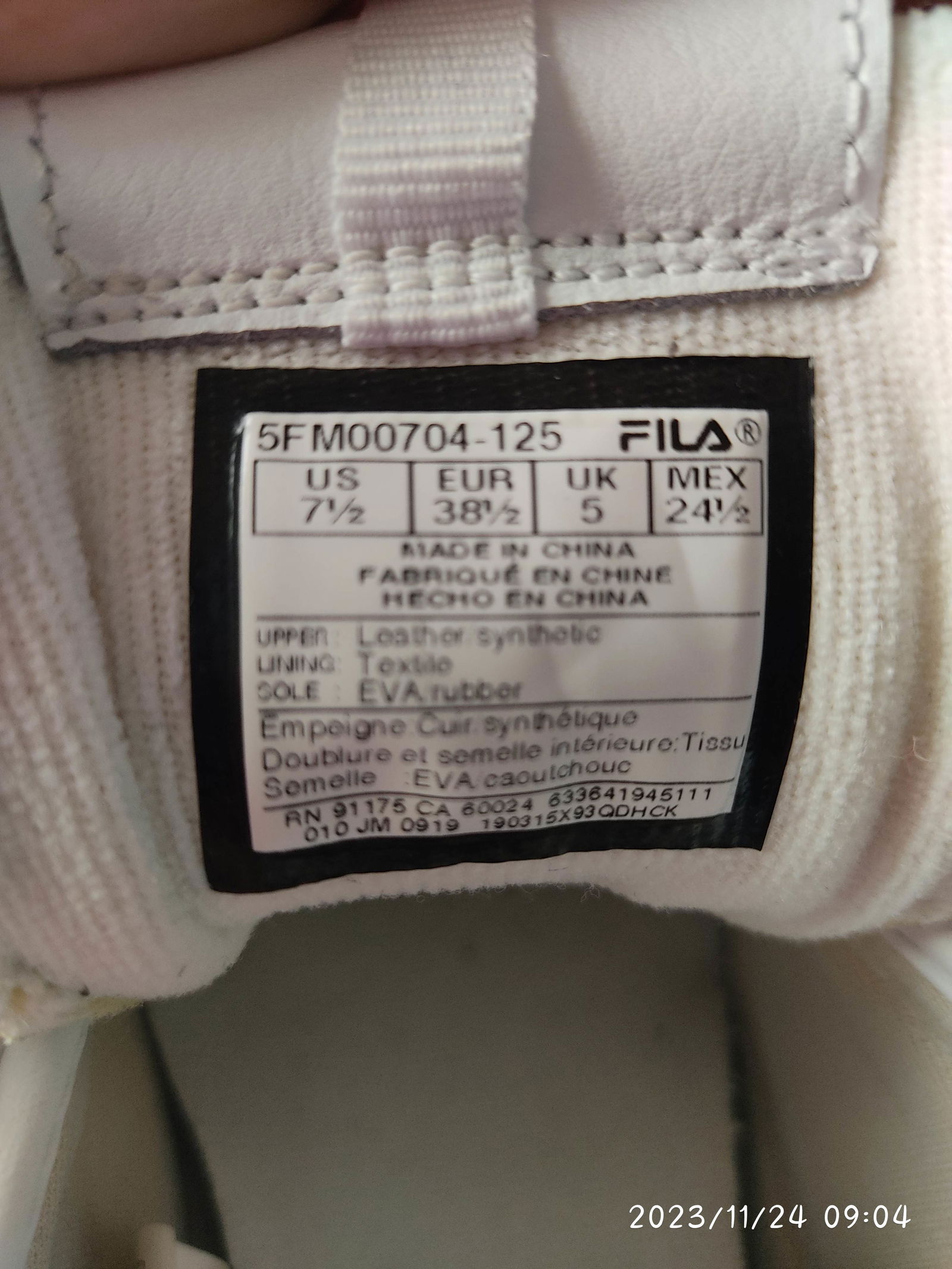 Zapatos Deportivos FILA