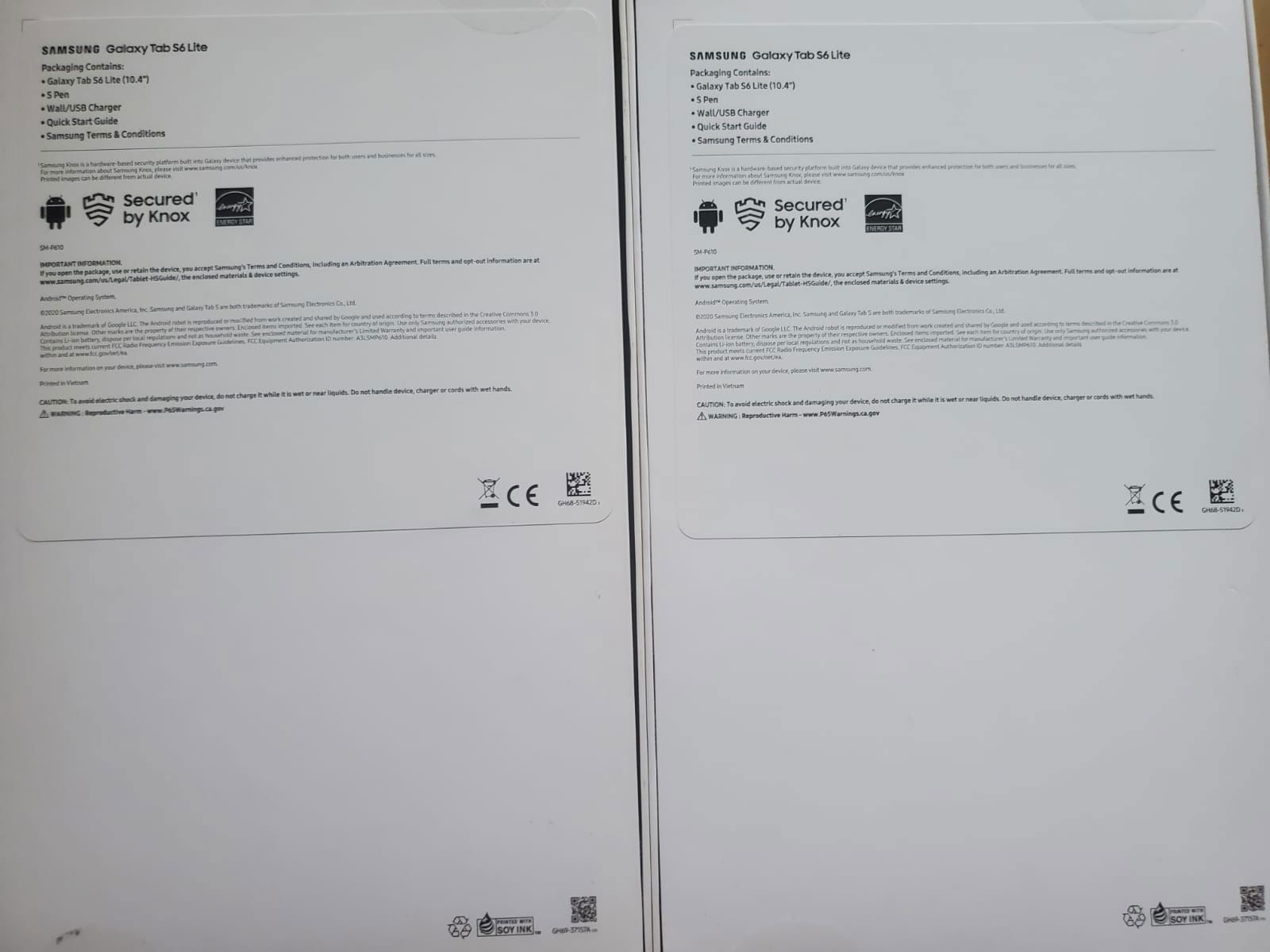 Tablet Samsung Galaxy Tab S6 Lite Sellada