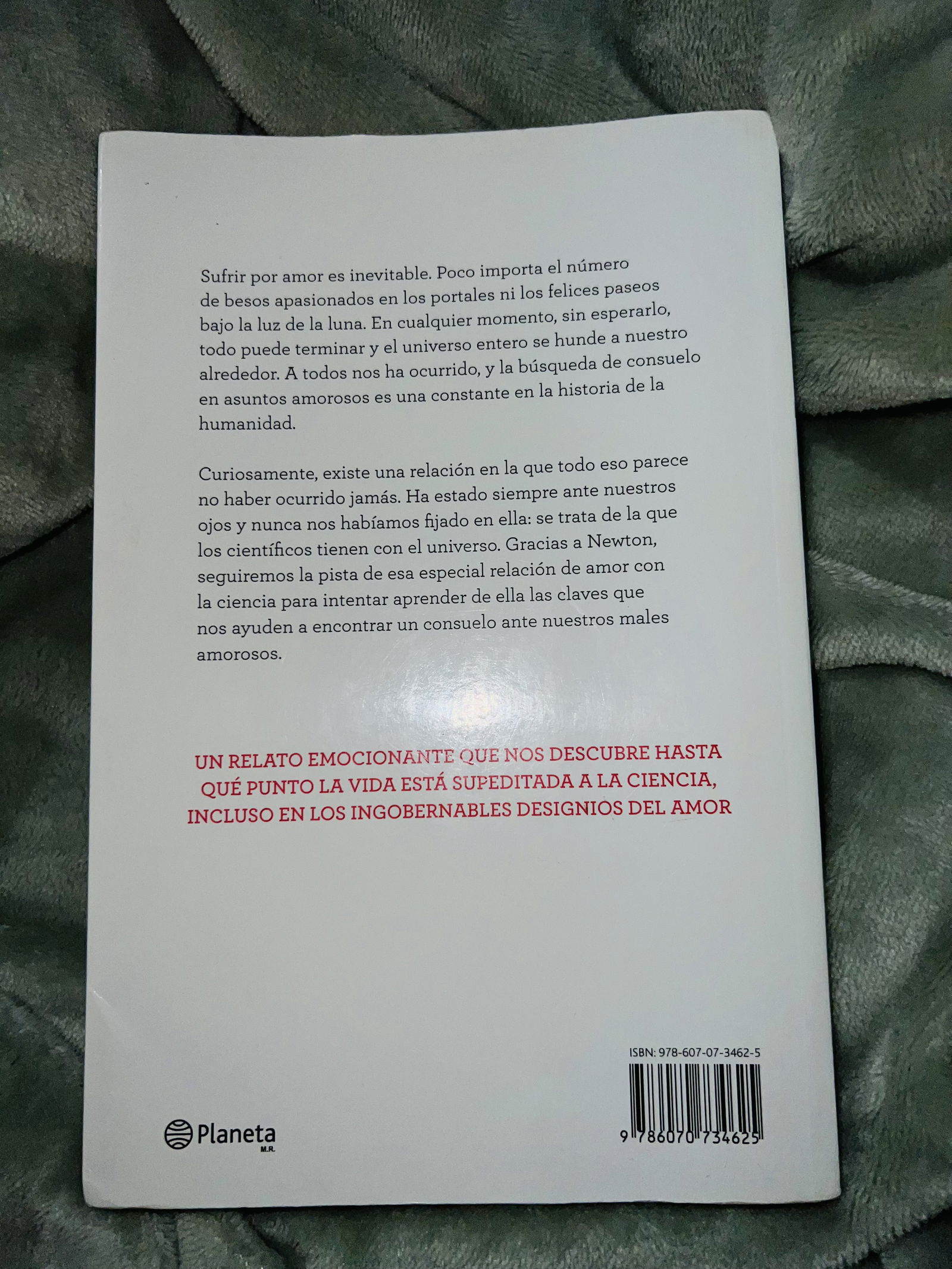 Libro “Cómo superar las penas de amor con Newton”
