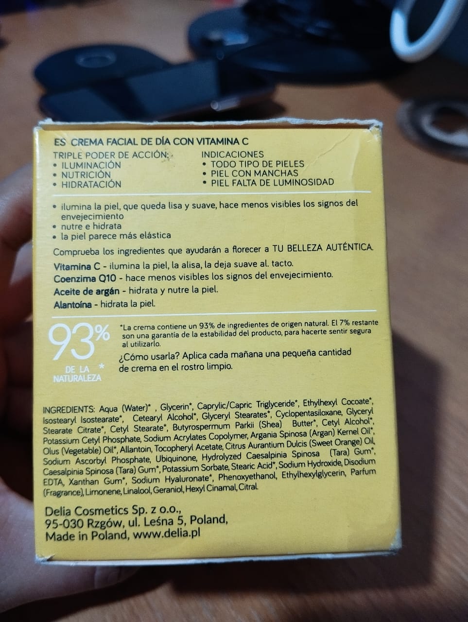 Crema Facial Delia Vitamina C