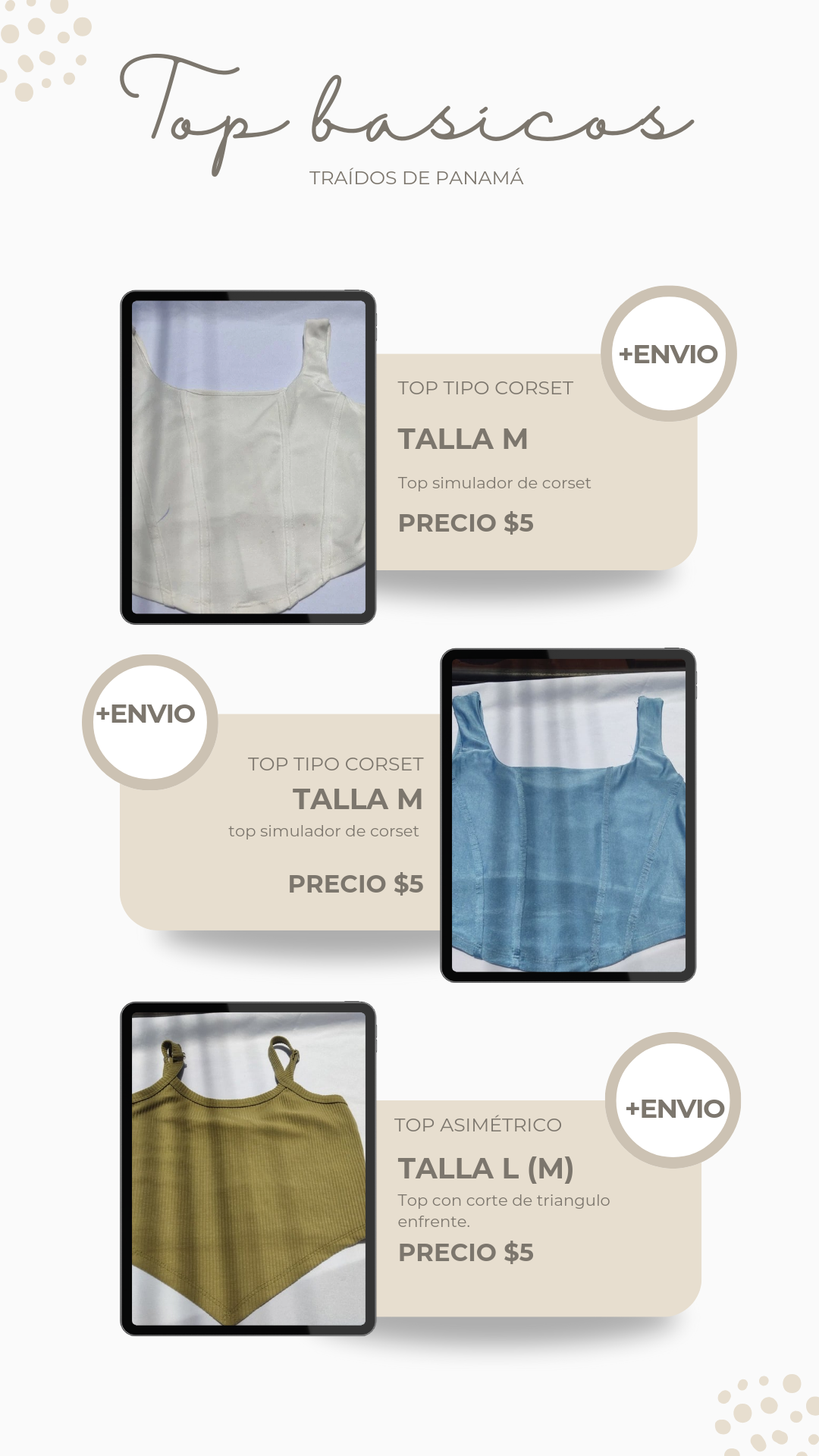 Tops estilos corset