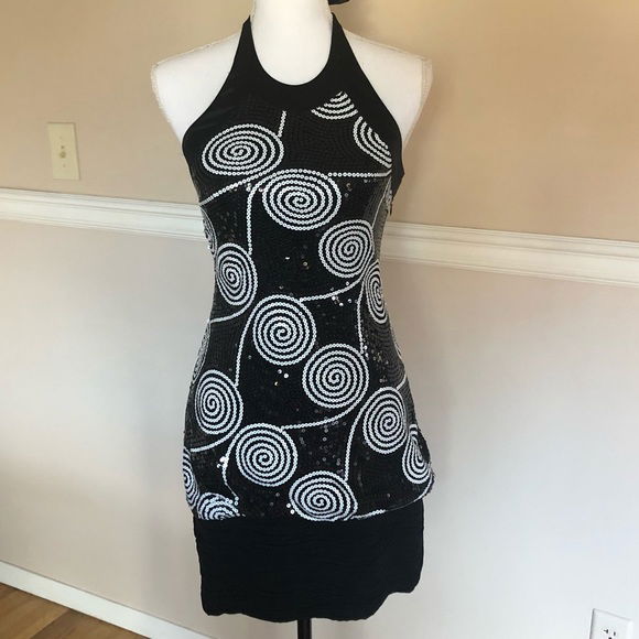 Vestido Marca Cache Talla 8 de fiesta
