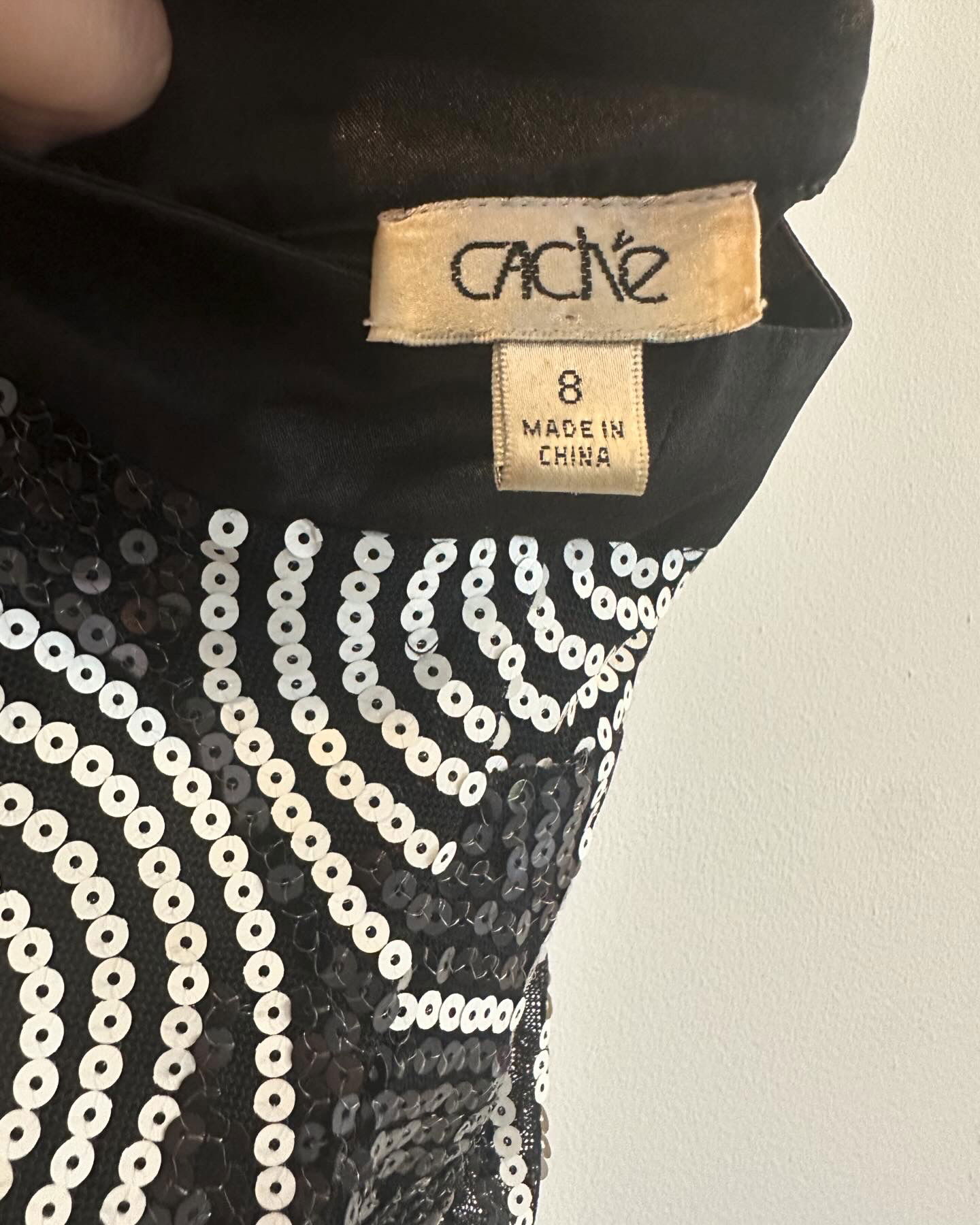Vestido Marca Cache Talla 8 de fiesta