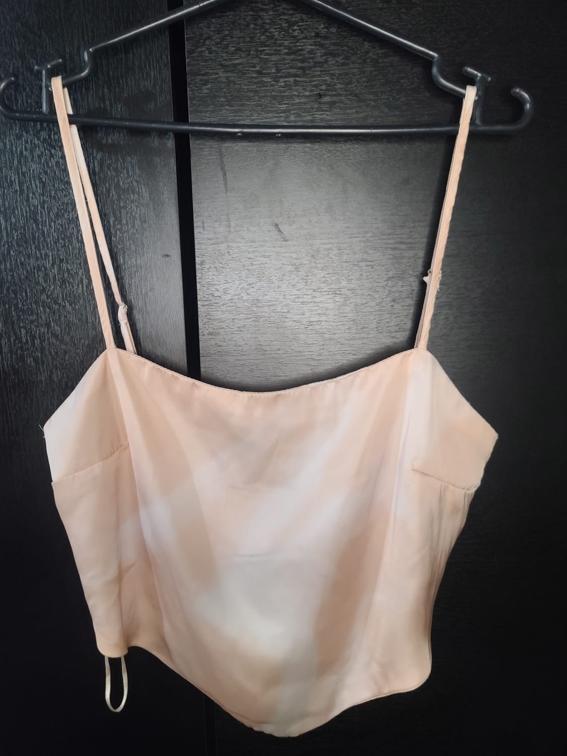 Crop Top satinado