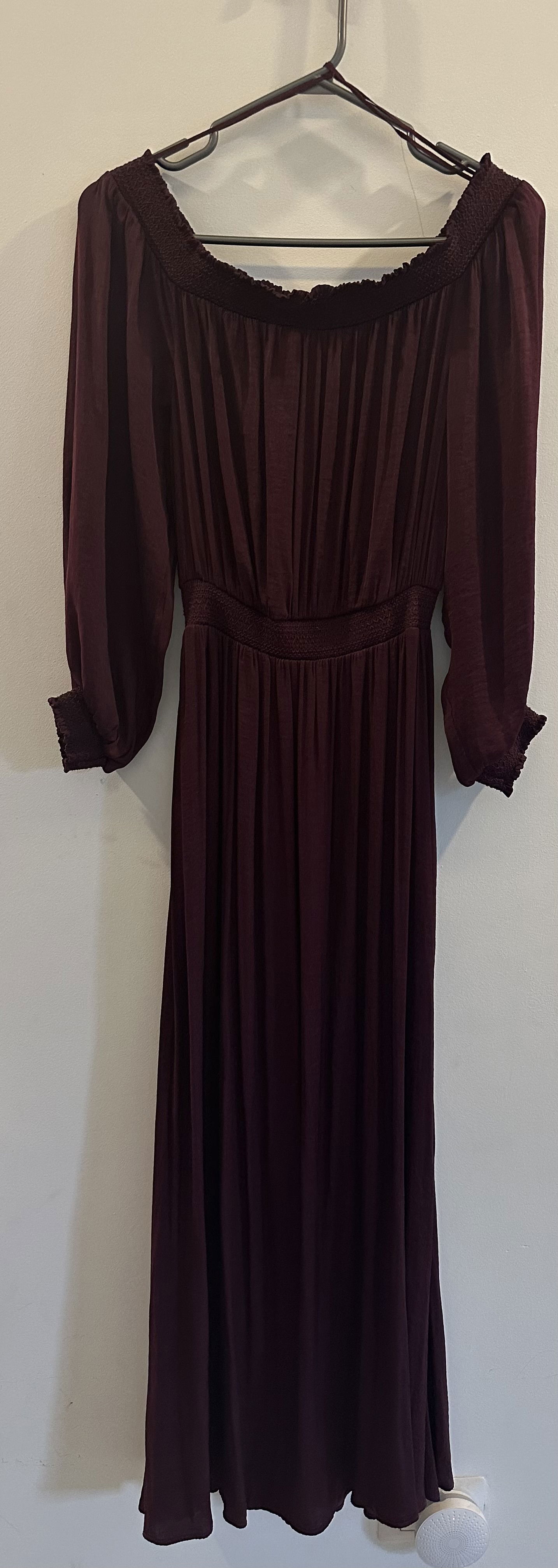 Vestido Oysho Talla M Morado Largo