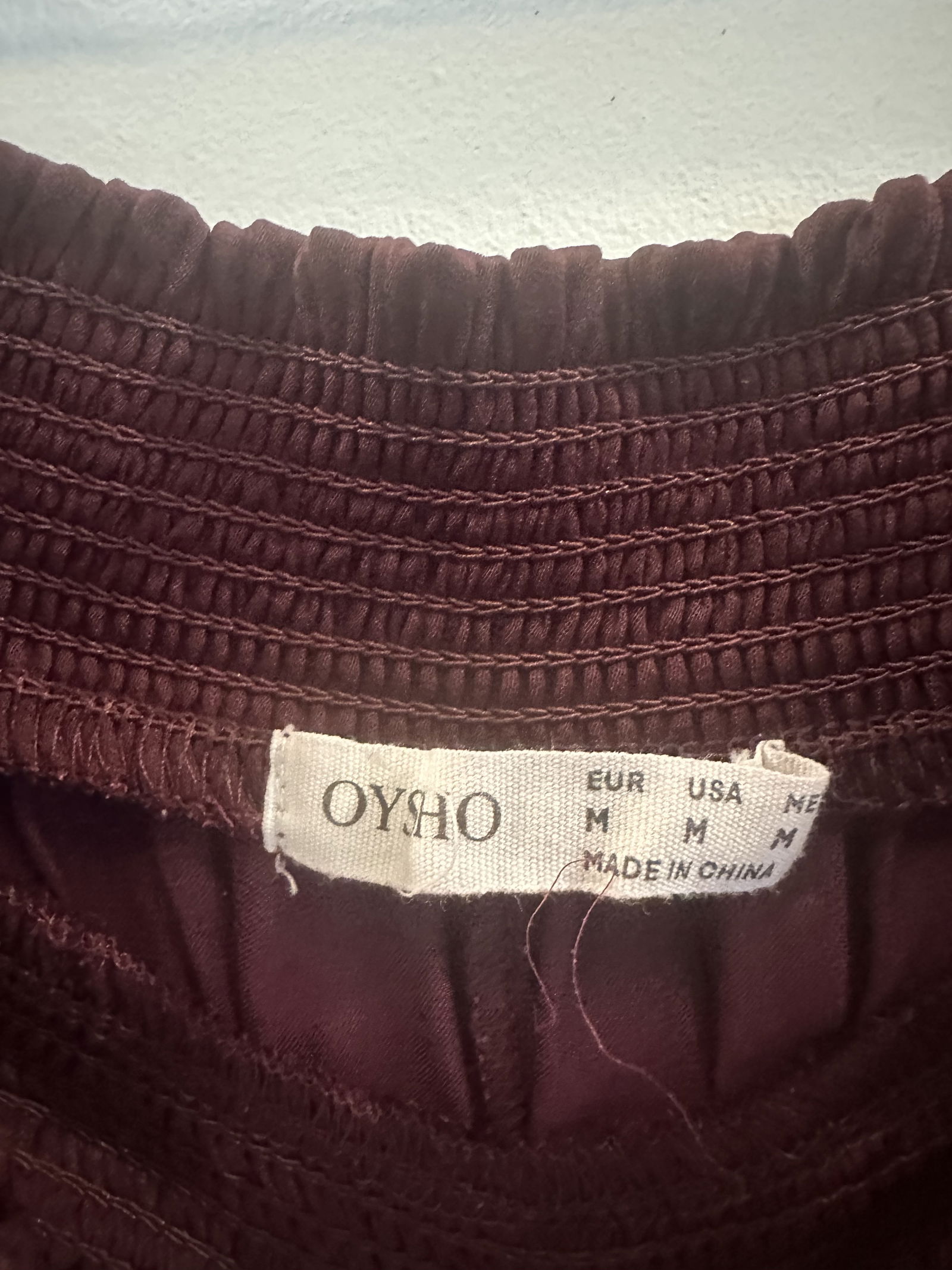 Vestido Oysho Talla M Morado Largo