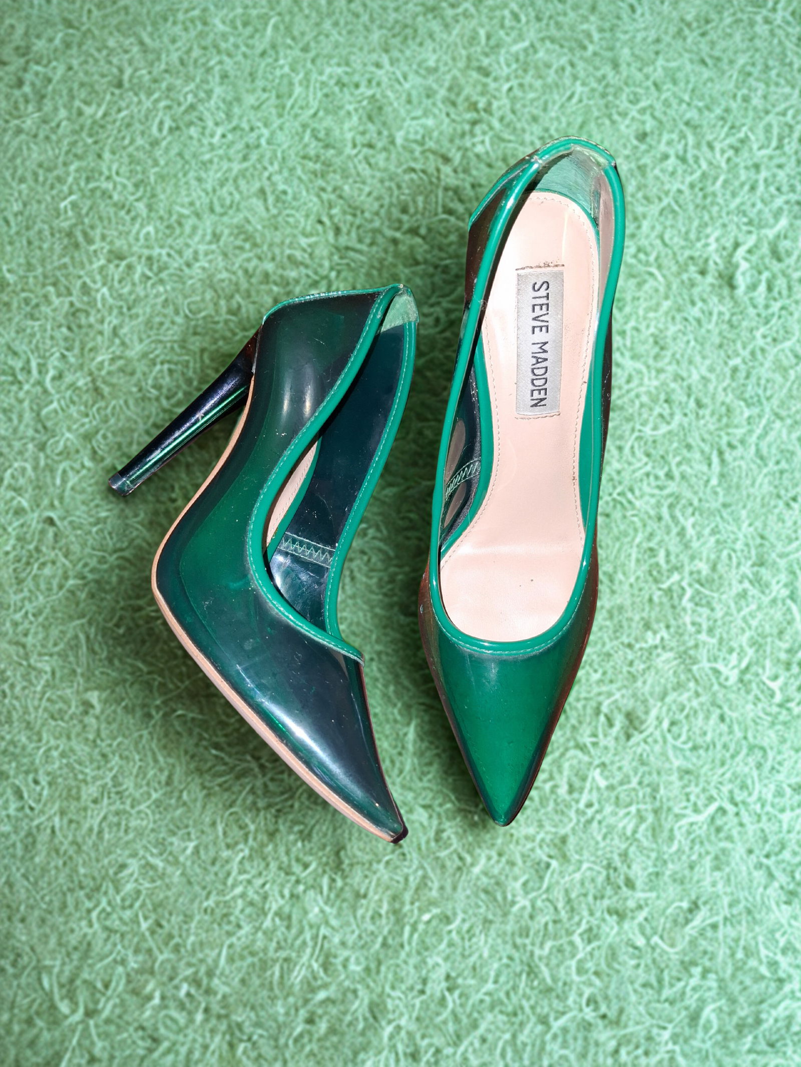 Tacones Altos Steve Madden - Verde Esmeralda