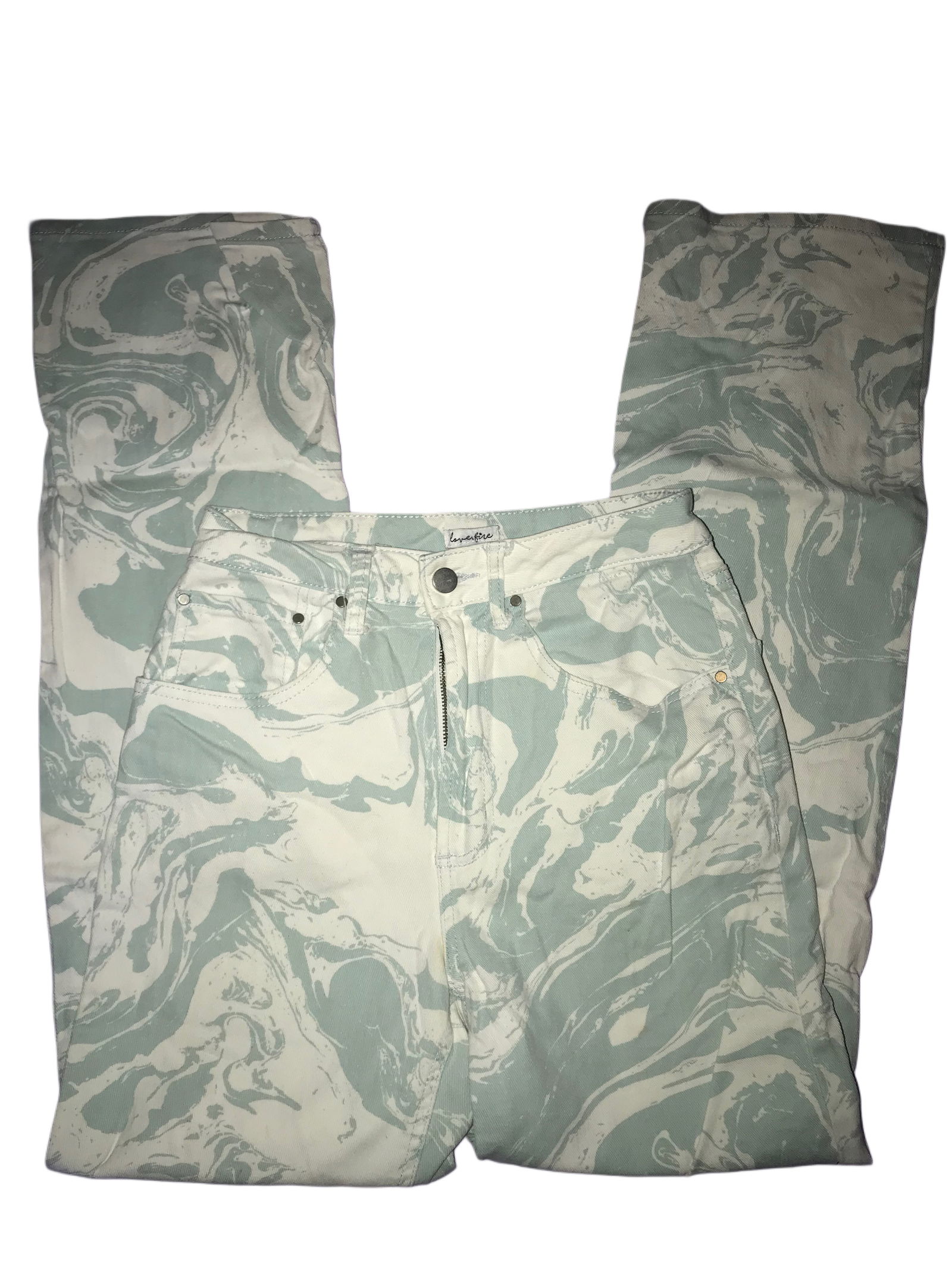 Pantalones con Estampado Mármol