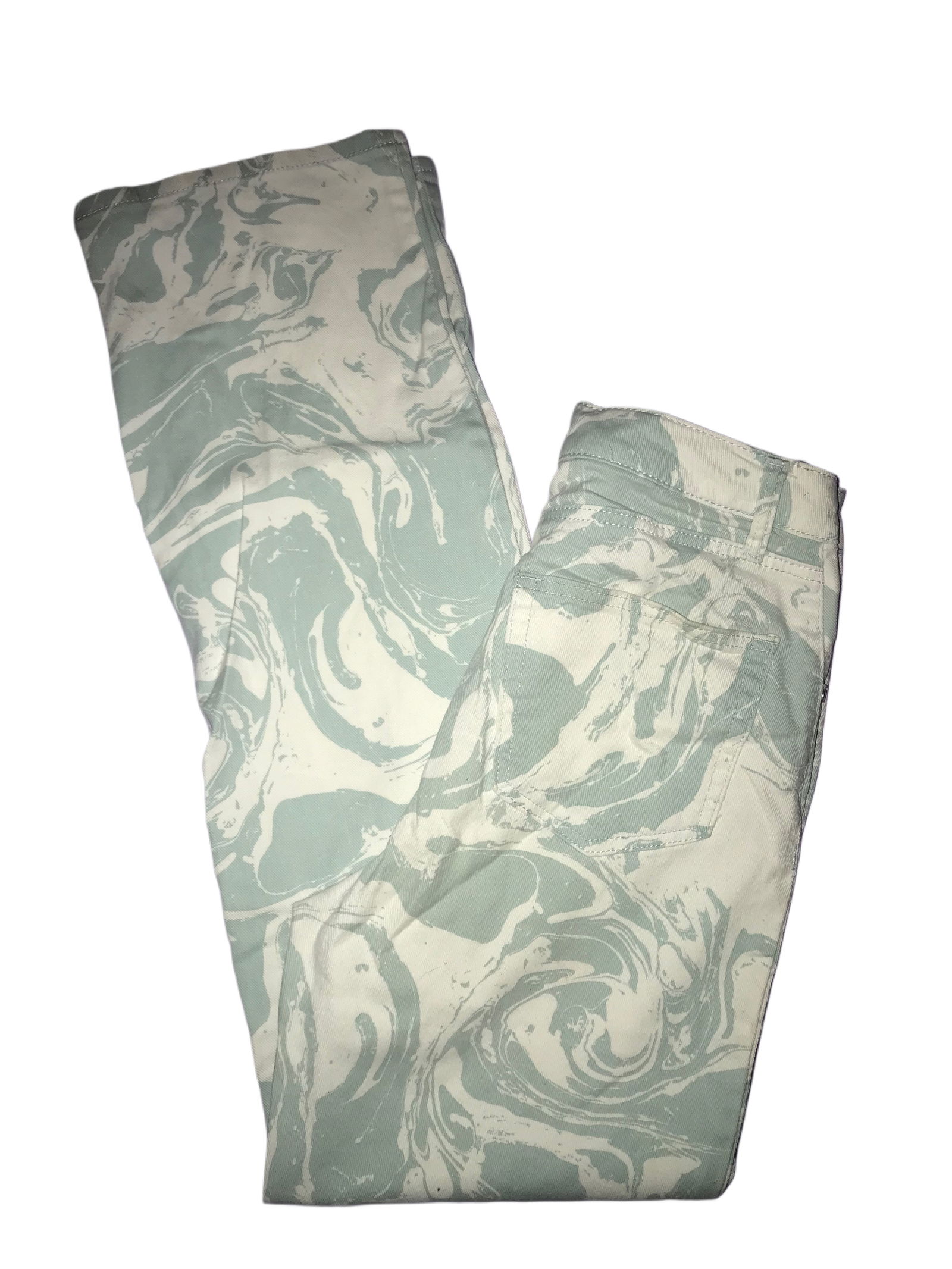 Pantalones con Estampado Mármol