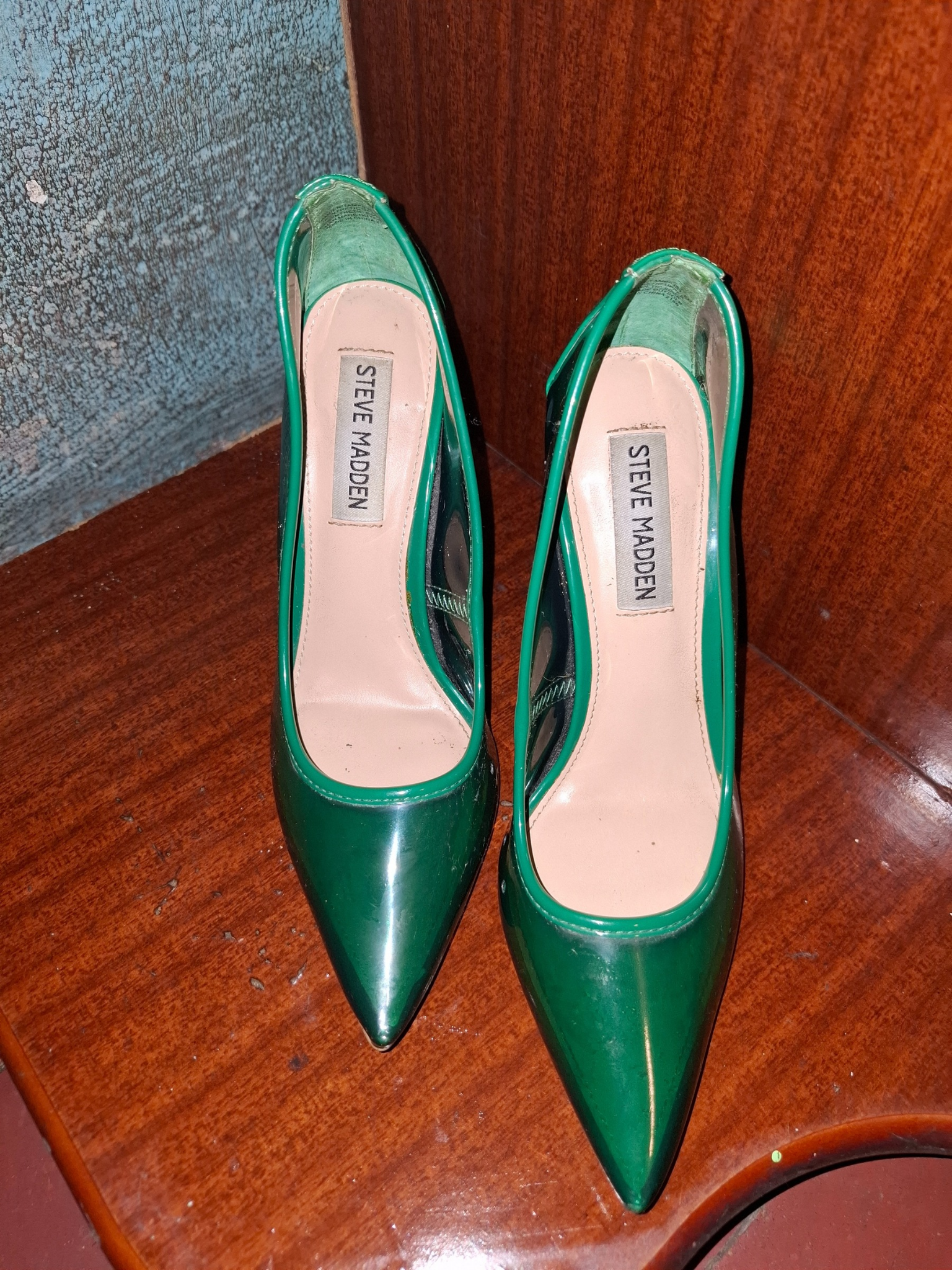 Tacones Altos Steve Madden - Verde Esmeralda