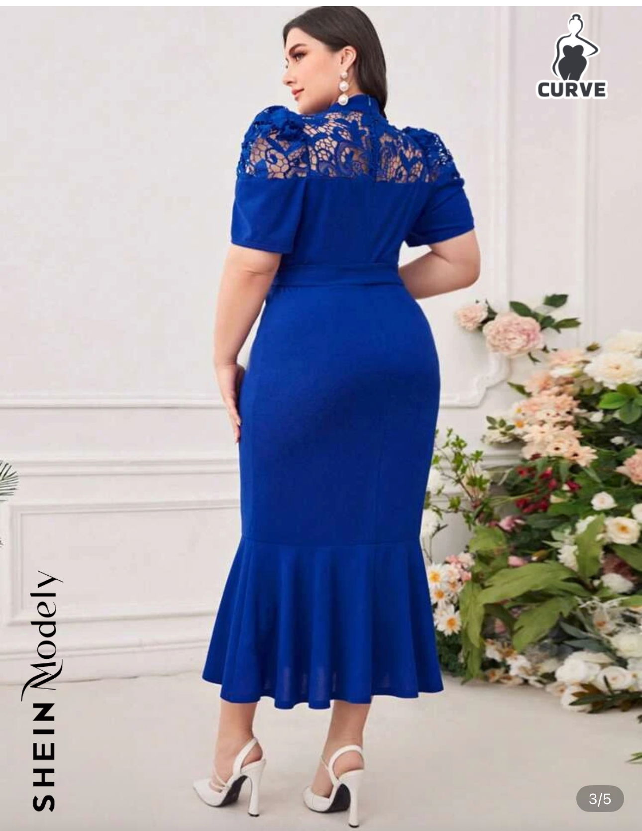 Vestido  azul real Shein talla 2XL
