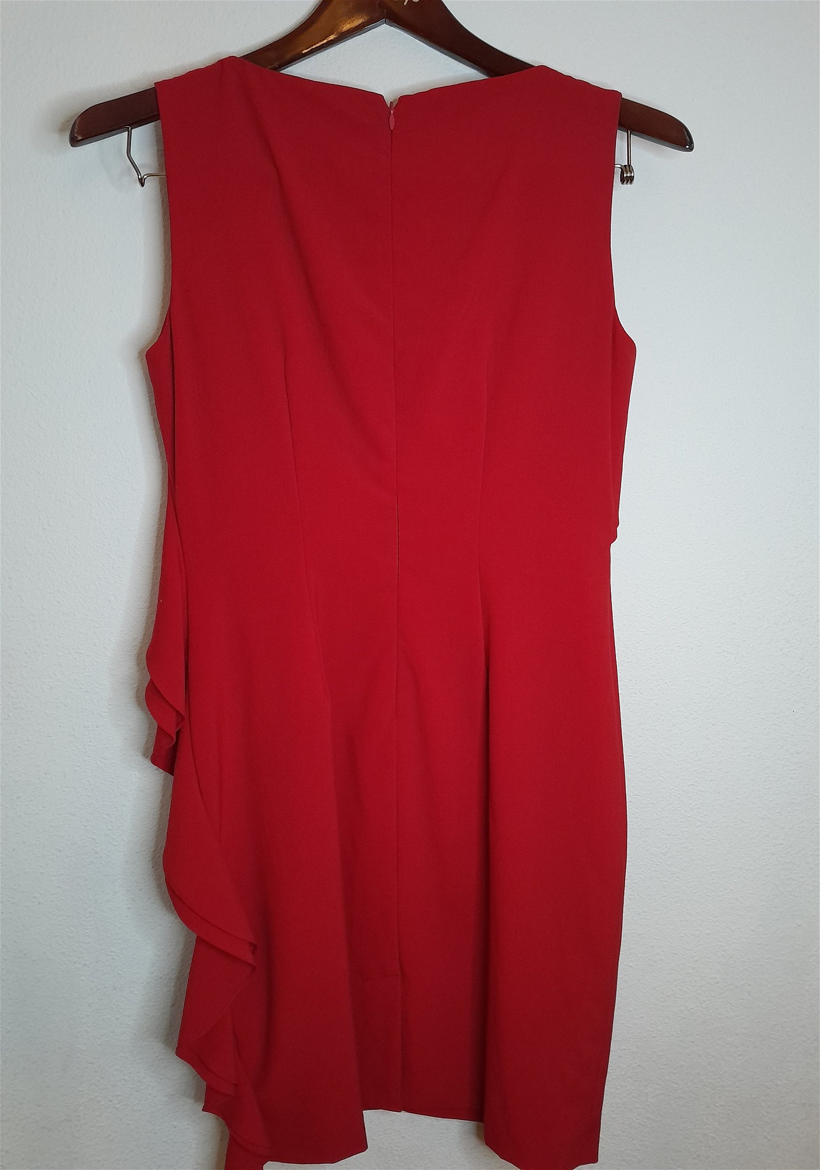 Vestido rojo calvin online klein