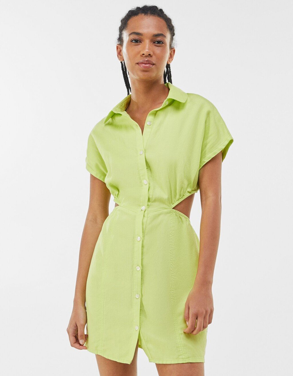 Vestido discount verde bershka